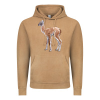 Vintage Camel Guanaco Llama Baby Vintage Hoodie - LillyAllenDesigns