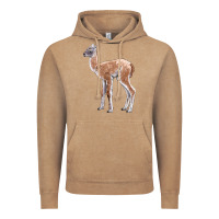 Vintage Coffee Guanaco Llama Baby Vintage Hoodie - LillyAllenDesigns