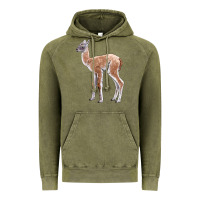Vintage Olive Guanaco Llama Baby Vintage Hoodie - LillyAllenDesigns