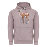 Vintage Zinc Guanaco Llama Baby Vintage Hoodie - LillyAllenDesigns