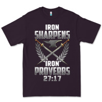 Iron Sharpens Iron Quote Proverbs 2717 Christian Cool Gift T Shirt Premium Tee | Teevron