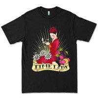 Black doctor who rockabilly missy time lady baker t shirt Premium Tee - linhVisuals