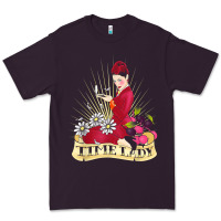 Plum doctor who rockabilly missy time lady baker t shirt Premium Tee - linhVisuals