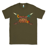 Army Green wild one with gemstone and sunflower Classic Tee - Artiststas