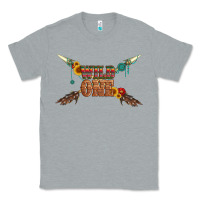 Heather Grey wild one with gemstone and sunflower Classic Tee - Artiststas