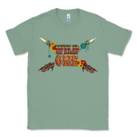 Sage wild one with gemstone and sunflower Classic Tee - Artiststas