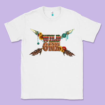 Wild One With Gemstone And Sunflower Classic Tee Designed By Artiststas