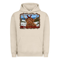 Pigment French Oak merry christmas highland cow with farm Urban Hoodie - RanaPortraitStore
