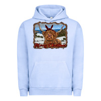 Pigment Grape Ice merry christmas highland cow with farm Urban Hoodie - RanaPortraitStore