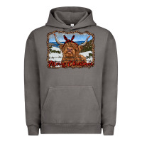 Merry Christmas Highland Cow With Farm Urban Hoodie | Teevron