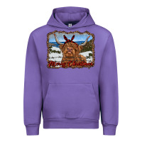 Tulip merry christmas highland cow with farm Urban Hoodie - RanaPortraitStore