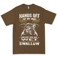 Cacao mens hands off of my rod bass fishing fisherman t shirt Premium Tee - linhVisuals