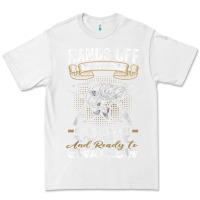White mens hands off of my rod bass fishing fisherman t shirt Premium Tee - linhVisuals