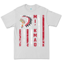 Dove Grey mi’kmaq tribe native american flag mi’kmaq heritage related t shir Premium Tee - linhVisuals