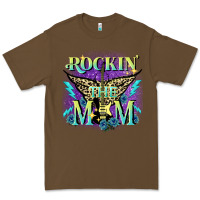 Cacao Rockin' the mom Mother's Day Premium Tee - FaDigitalArtStudio