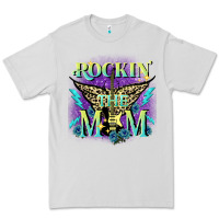 Dove Grey Rockin' the mom Mother's Day Premium Tee - FaDigitalArtStudio