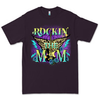 Plum Rockin' the mom Mother's Day Premium Tee - FaDigitalArtStudio