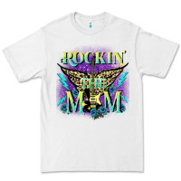 White Rockin' the mom Mother's Day Premium Tee - FaDigitalArtStudio