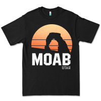 Black moab utah arches national park vintage retro outdoor hiking pullover h Premium Tee - linhVisuals
