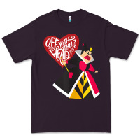 Plum alice in wonderland queen of hearts off with their heads tank top Premium Tee - linhVisuals