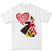 White alice in wonderland queen of hearts off with their heads tank top Premium Tee - linhVisuals