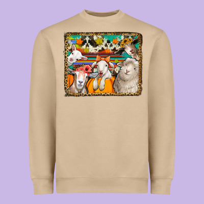 Autumn Sheeps Heavyweight Sweatshirt Designed By Jasminsmagicworld