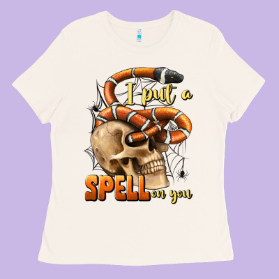 I Put A Spell On You Ladies Tee Designed By Bundleandbundleshop
