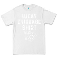 White funny cribbage shirt lucky card game player lover gift t shirt Premium Tee - linhVisuals