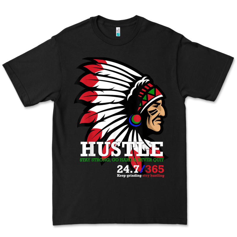 Hustle 247 Gang Clothing Native American Men Gift T Shirt T Shirt Premium Tee by linhVisuals | Teevron
