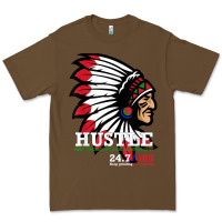 Cacao hustle 247 gang clothing native american men gift t shirt t shirt Premium Tee - linhVisuals