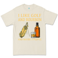 Bone i like golf and bourbon and maybe 3 people t shirt Premium Tee - linhVisuals