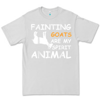 Dove Grey fainting goats are my spirit animal t shirt Premium Tee - linhVisuals