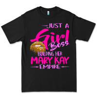 Black just a girl boss building her mary kay empire gift for women t shirt Premium Tee - linhVisuals