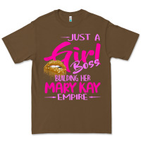 Cacao just a girl boss building her mary kay empire gift for women t shirt Premium Tee - linhVisuals