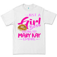 White just a girl boss building her mary kay empire gift for women t shirt Premium Tee - linhVisuals