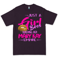 Plum just a girl boss building her mary kay empire gift for women t shirt Premium Tee - linhVisuals