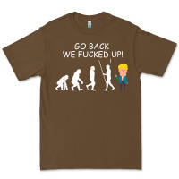 Cacao go back we fucked up funny anti trump 2020 election apparel t shirt Premium Tee - linhVisuals