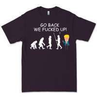Plum go back we fucked up funny anti trump 2020 election apparel t shirt Premium Tee - linhVisuals