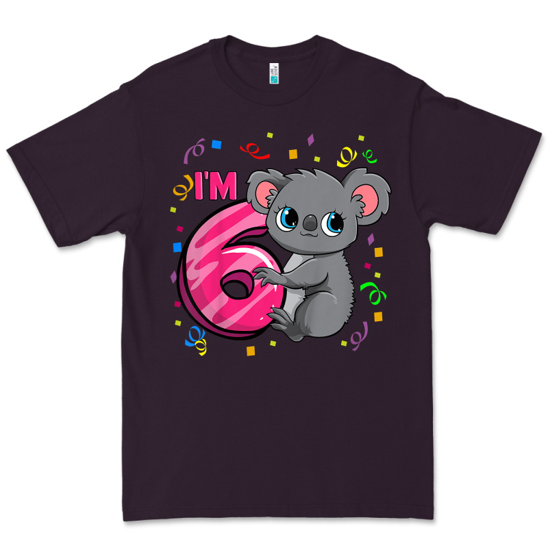 Kids 6th Birthday Shirt For Girls Koala Bear 6 Years Old T Shirt Premium Tee by linhVisuals | Teevron