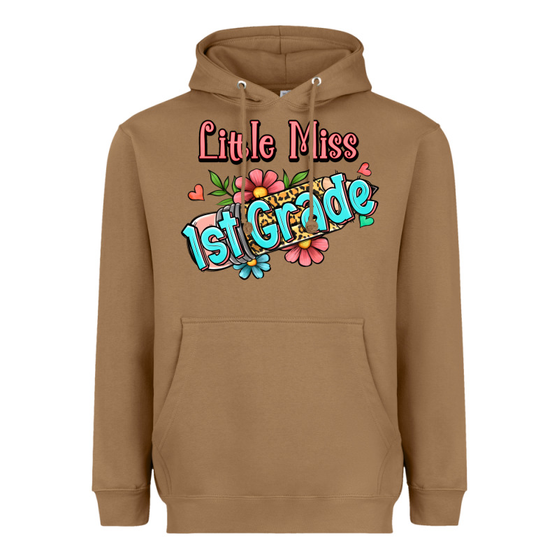 Little Miss First Grade Heavyweight Hoodie by Jasminsmagicworld | Teevron