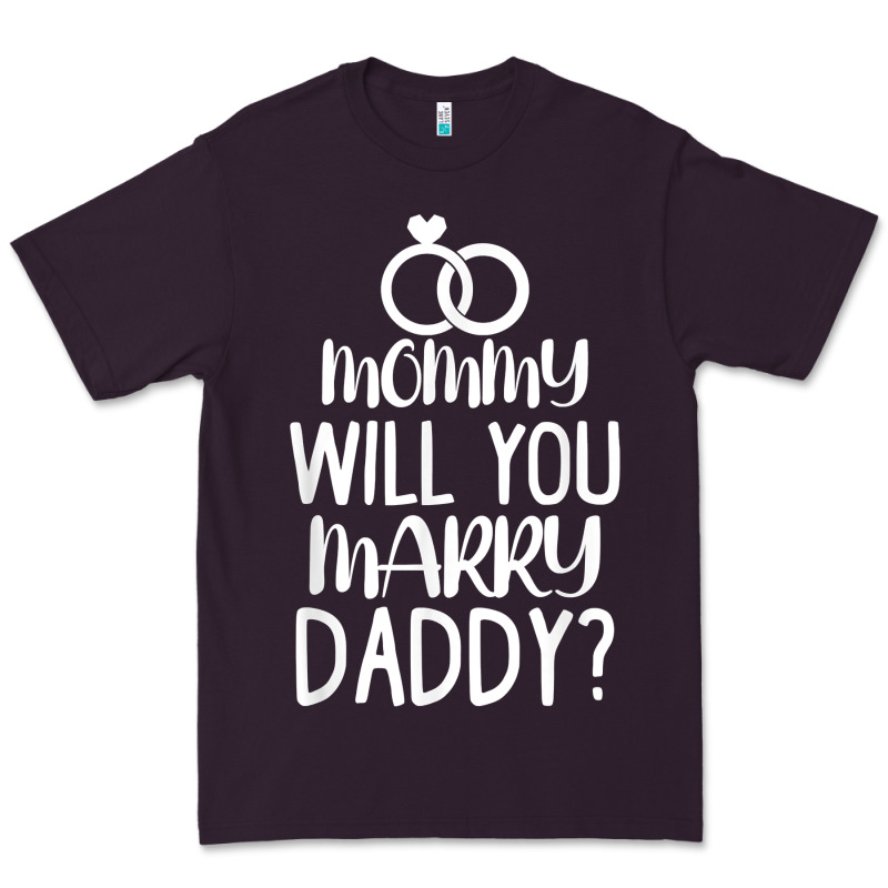 Kids Mommy Will You Marry My Daddy Funny Marriage Proposal T Shirt Premium Tee by linhVisuals | Teevron