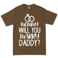 Cacao kids mommy will you marry my daddy funny marriage proposal t shirt Premium Tee - linhVisuals