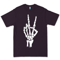Plum skeleton peace Premium Tee - linhVisuals