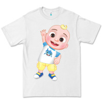 White jj cocomelon babyshark Premium Tee - linhVisuals