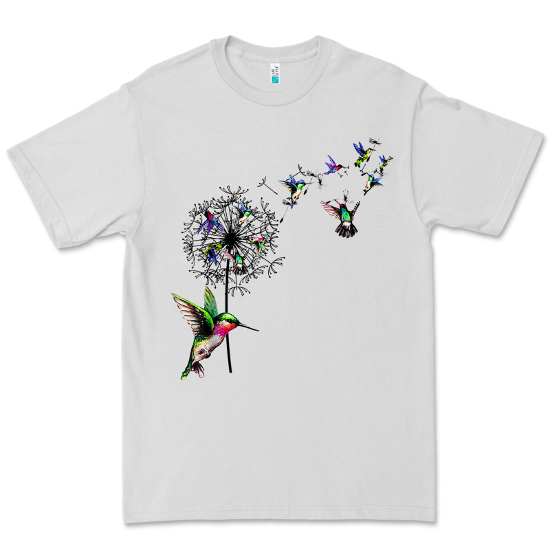 Bird Hummingbird Dandelion Flowers Shirt For Women Men T Shirt Premium Tee by linhVisuals | Teevron