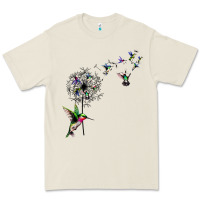 Bird Hummingbird Dandelion Flowers Shirt For Women Men T Shirt Premium Tee | Teevron