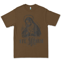 Cacao ave maria schubert latin mass blessed mother hail mary lady t shirt Premium Tee - linhVisuals