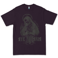 Plum ave maria schubert latin mass blessed mother hail mary lady t shirt Premium Tee - linhVisuals