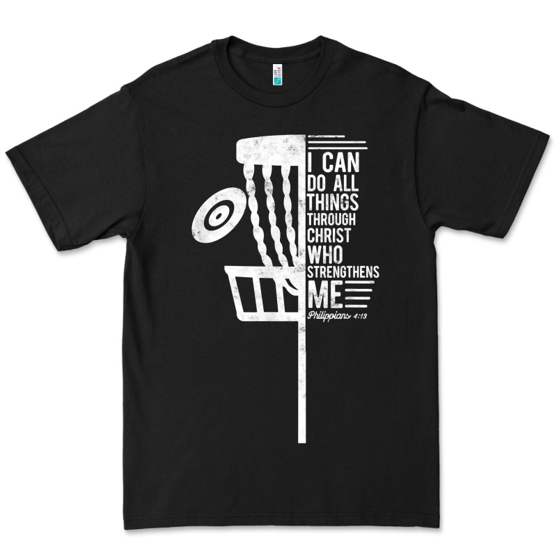 Christian Disc Golf I Can Do All Things Philippians 4 13 T Shirt Premium Tee by linhVisuals | Teevron