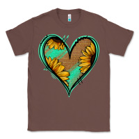 Chestnut Sunflower Heart Classic Tee - Jasminsmagicworld